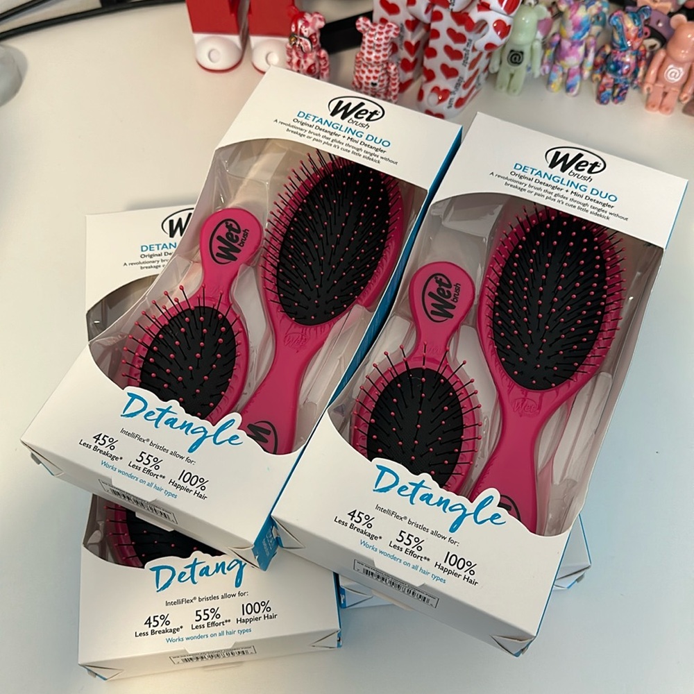 Wet Brush detangling duo original & mini brush - Set of 4